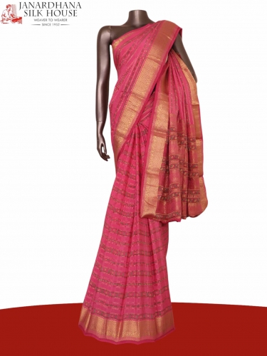 Floral Pure Crepe Silk Saree